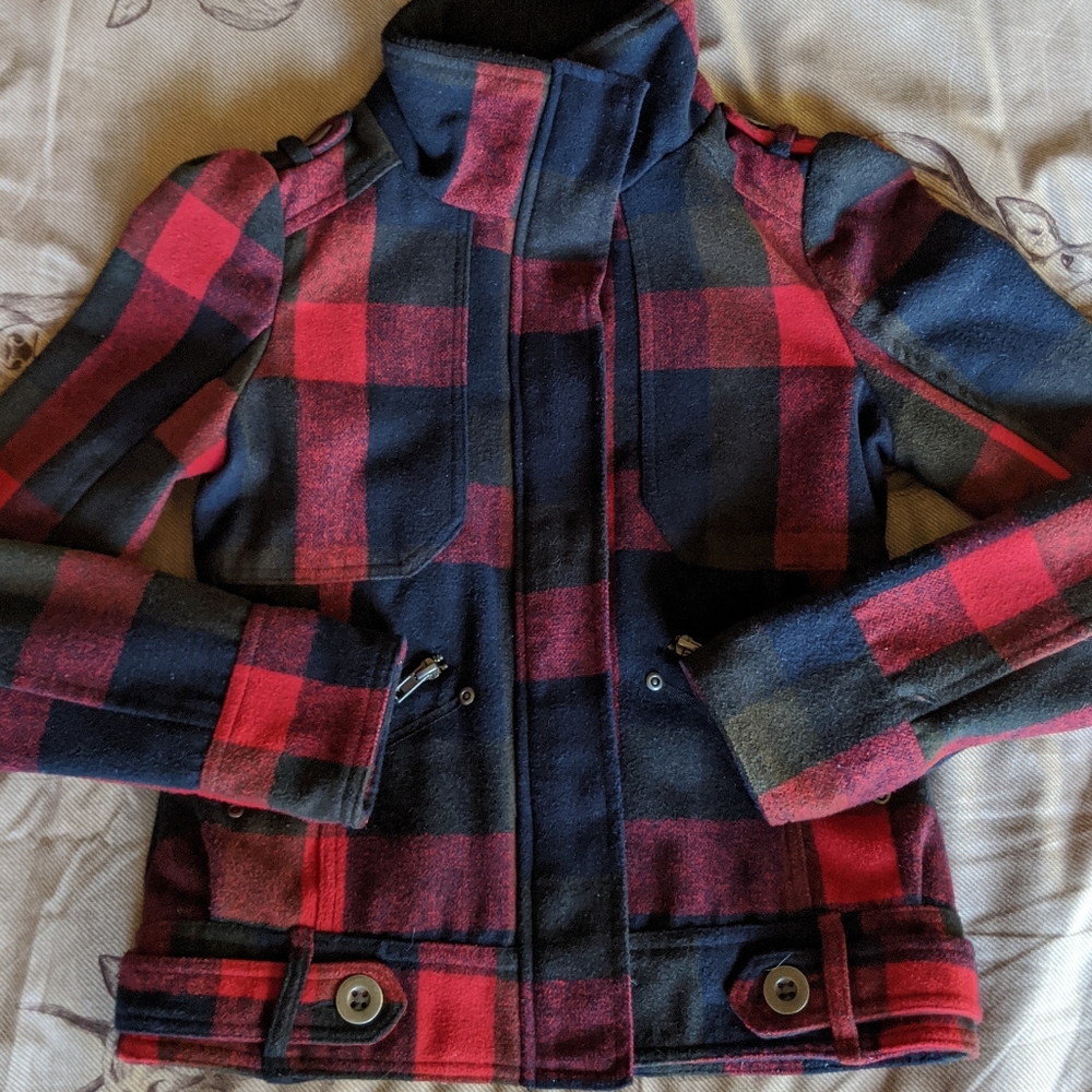 Plaid coat - Picture 7 of 8